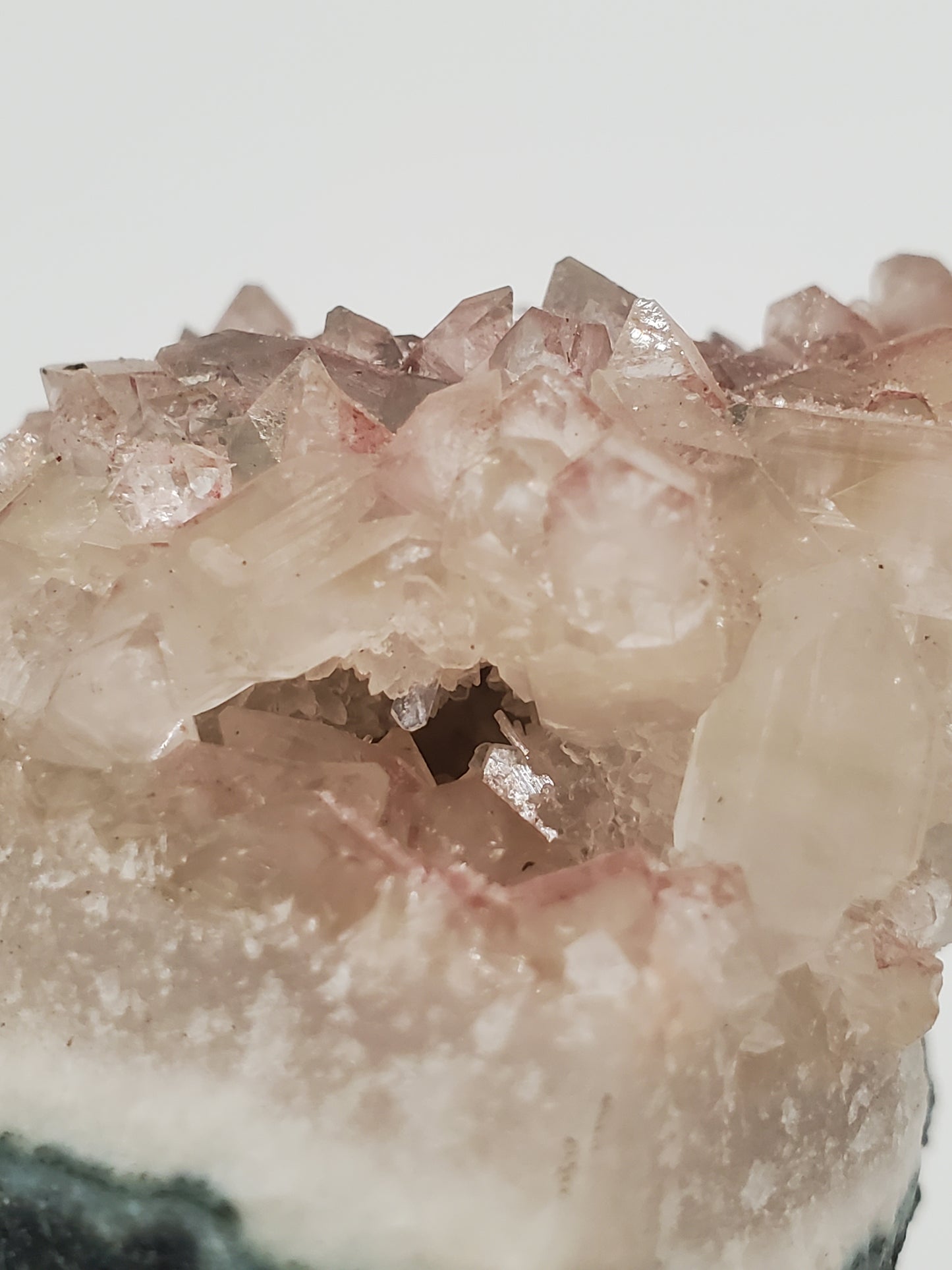 Sugary Apophyllite on Chalcedony - #1