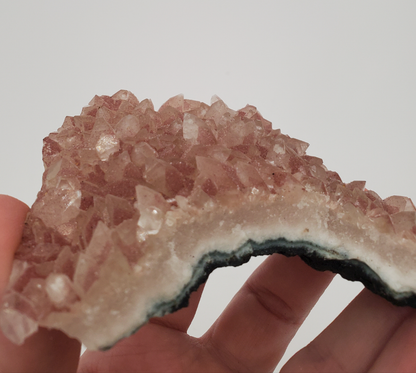 Sugary Apophyllite on Chalcedony-#3