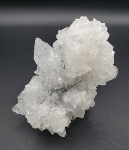 Apophyllite on Blue Chalcedony Stalactite - #1