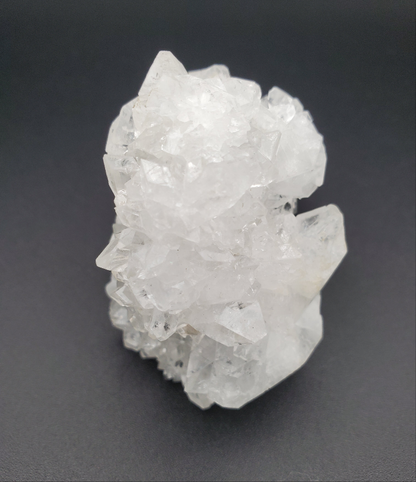 Apophyllite on Blue Chalcedony Stalactite - #2