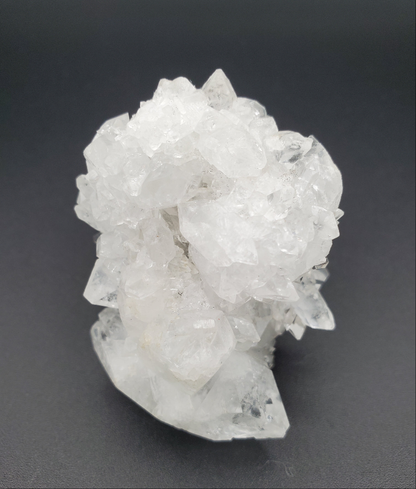 Apophyllite on Blue Chalcedony Stalactite - #2