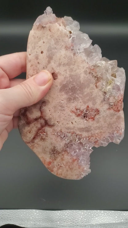 Druzy Pink Amythyst Slab